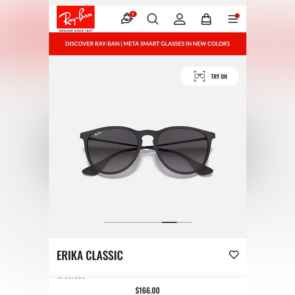 Ray Ban Sunglasses ~ Erika Classics ✨
